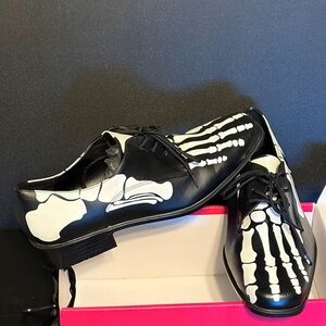Funtasma Black and White Skeleton Oxfords